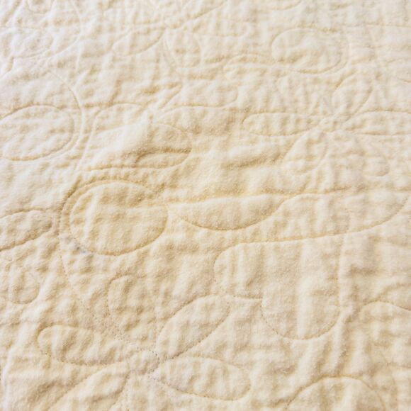 Handmade Winnie the Pooh Baby Quilt 45”x36” Yellow Gray Red Patchwork Blanket - Picture 10 of 11